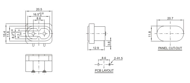 ACԴDB-8-15P9B